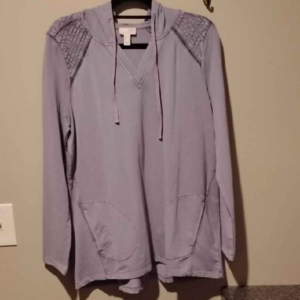 LOGO by Lori Goldstein Light Purple Hoodie